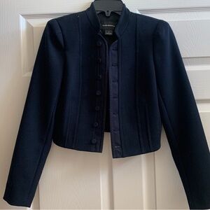 Club Monaco Cropped Navy Blazer Women's
